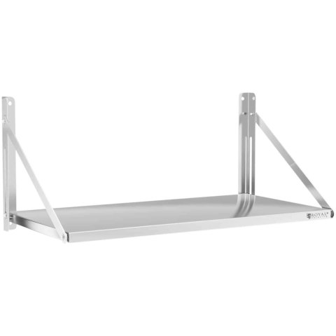 Półka ścienna gastronomiczna składana ze stali nierdzewnej do 40 kg 100 x 45 cm Royal Catering Półka ścienna gastronomiczna składana ze stali nierdzewnej do 40 kg 100 x 45 cm Royal Catering