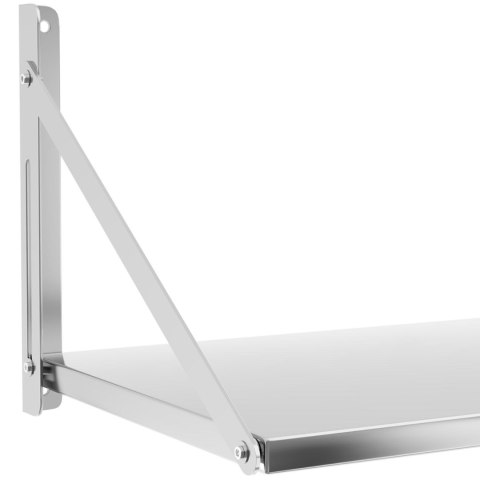 Półka ścienna gastronomiczna składana ze stali nierdzewnej do 40 kg 100 x 45 cm Royal Catering Półka ścienna gastronomiczna składana ze stali nierdzewnej do 40 kg 100 x 45 cm Royal Catering