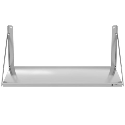 Półka ścienna gastronomiczna składana ze stali nierdzewnej do 40 kg 100 x 45 cm Royal Catering Półka ścienna gastronomiczna składana ze stali nierdzewnej do 40 kg 100 x 45 cm Royal Catering