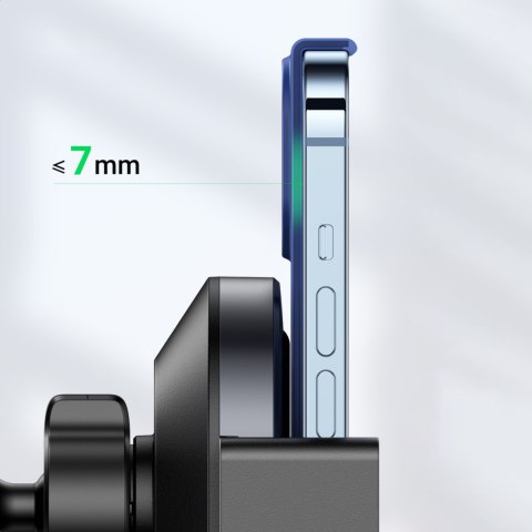 Samochodowa ładowarka bezprzewodowa Qi 15W + uchwyt telefonu na kratkę czarny UGREEN Samochodowa ładowarka bezprzewodowa Qi 15W + uchwyt telefonu na kratkę czarny UGREEN