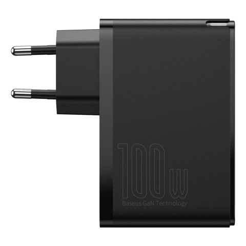 Szybka ładowarka sieciowa GaN2 Pro USB USB-C QC PD 100W czarny BASEUS Szybka ładowarka sieciowa GaN2 Pro USB USB-C QC PD 100W czarny BASEUS