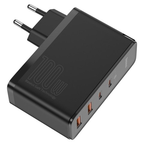 Szybka ładowarka sieciowa GaN2 Pro USB USB-C QC PD 100W czarny BASEUS Szybka ładowarka sieciowa GaN2 Pro USB USB-C QC PD 100W czarny BASEUS
