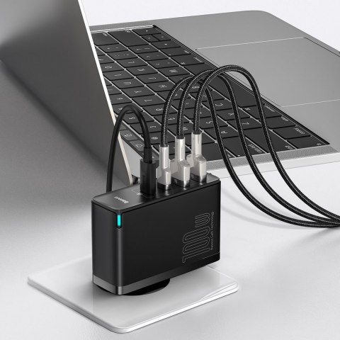 Szybka ładowarka sieciowa GaN2 Pro USB USB-C QC PD 100W czarny BASEUS Szybka ładowarka sieciowa GaN2 Pro USB USB-C QC PD 100W czarny BASEUS