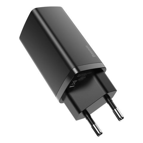 Szybka ładowarka sieciowa GaN2 Pro USB USB-C QC PD 65W czarny BASEUS Szybka ładowarka sieciowa GaN2 Pro USB USB-C QC PD 65W czarny BASEUS