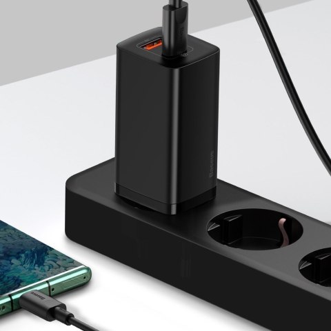 Szybka ładowarka sieciowa GaN2 Pro USB USB-C QC PD 65W czarny BASEUS Szybka ładowarka sieciowa GaN2 Pro USB USB-C QC PD 65W czarny BASEUS