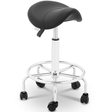 Taboret stołek hoker kosmetyczny siodłowy na kółkach Frankfurt do 150 kg czarny Physa Taboret stołek hoker kosmetyczny siodłowy na kółkach Frankfurt do 150 kg czarny Physa