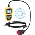 Tester skaner diagnostyczny do samochodów OBD2 8-18 V VIN / ID / CVN / PCM / ECU MSW