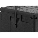 Pojemnik termobox EPP CAMBRO do transportu pizzy 8 pudełek 33x33x4cm pasek czarny CAMBRO