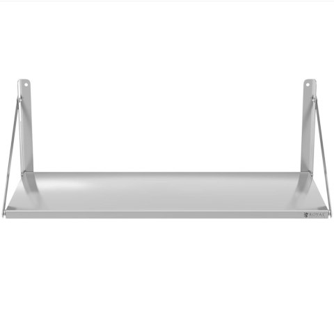 Półka ścienna składana stalowa nierdzewna 120x45cm Royal Catering Półka ścienna składana stalowa nierdzewna 120x45cm Royal Catering