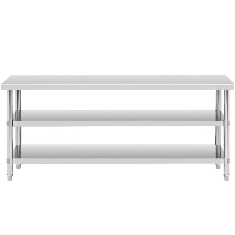 Stół blat roboczy stalowy nierdzewny 2 półki 200x60cm Royal Catering Stół blat roboczy stalowy nierdzewny 2 półki 200x60cm Royal Catering