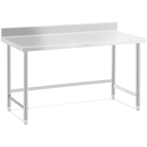 Stół blat roboczy stalowy nierdzewny przyścienny z rantem 150x70cm Royal Catering Stół blat roboczy stalowy nierdzewny przyścienny z rantem 150x70cm Royal Catering