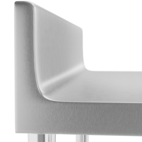 Stół blat roboczy stalowy nierdzewny przyścienny z rantem i półką 80x60cm Royal Catering Stół blat roboczy stalowy nierdzewny przyścienny z rantem i półką 80x60cm Royal Catering