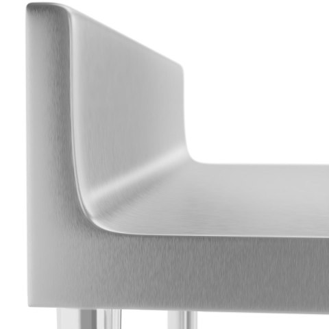 Stół blat roboczy stalowy nierdzewny przyścienny z rantem i półką 90x60cm Royal Catering Stół blat roboczy stalowy nierdzewny przyścienny z rantem i półką 90x60cm Royal Catering