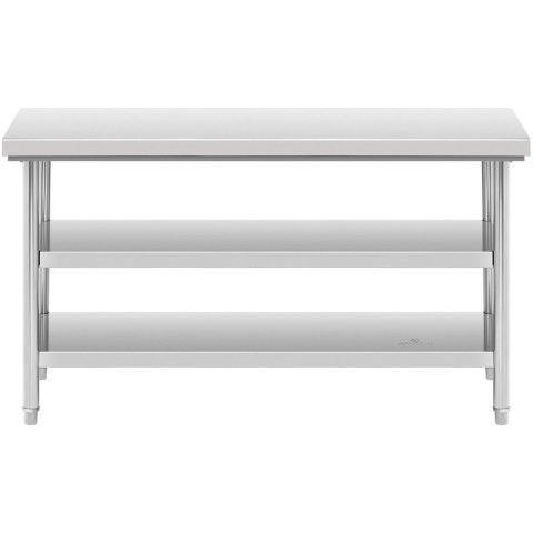 Stół blat roboczy stalowy nierdzewny z 2 półkami 150x60cm Royal Catering Stół blat roboczy stalowy nierdzewny z 2 półkami 150x60cm Royal Catering