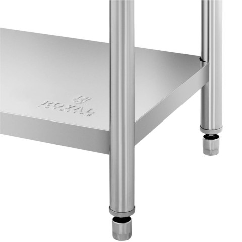 Stół stolik blat roboczy stalowy nierdzewny z półką 76x61cm Royal Catering Stół stolik blat roboczy stalowy nierdzewny z półką 76x61cm Royal Catering