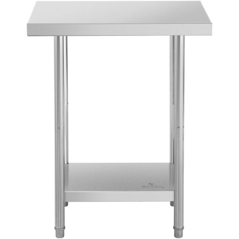 Stół stolik blat roboczy stalowy nierdzewny z półką 76x61cm Royal Catering Stół stolik blat roboczy stalowy nierdzewny z półką 76x61cm Royal Catering