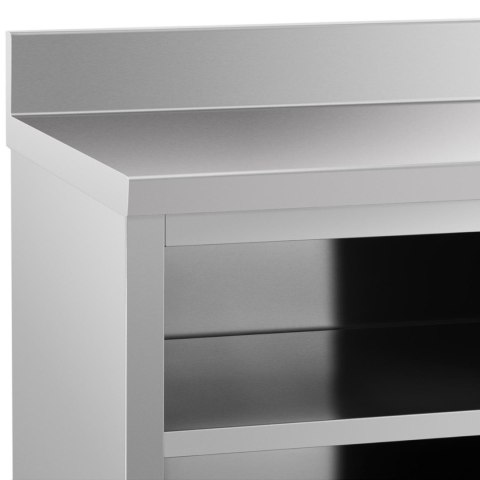 Szafka stojąca nierdzewna z rantem przyścienna drzwiczki suwane 200x60cm Royal Catering Szafka stojąca nierdzewna z rantem przyścienna drzwiczki suwane 200x60cm Royal Catering