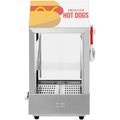 Podgrzewacz witryna grzewcza do 100 hot dogów parówek 25 bułek 1000W Royal Catering Podgrzewacz witryna grzewcza do 100 hot dogów parówek 25 bułek 1000W Royal Catering