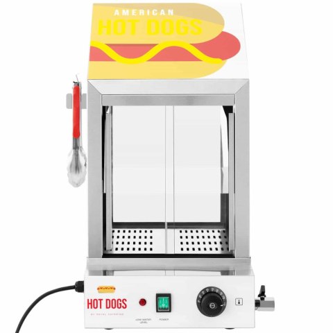 Podgrzewacz witryna grzewcza do 100 hot dogów parówek 25 bułek 1000W Royal Catering Podgrzewacz witryna grzewcza do 100 hot dogów parówek 25 bułek 1000W Royal Catering