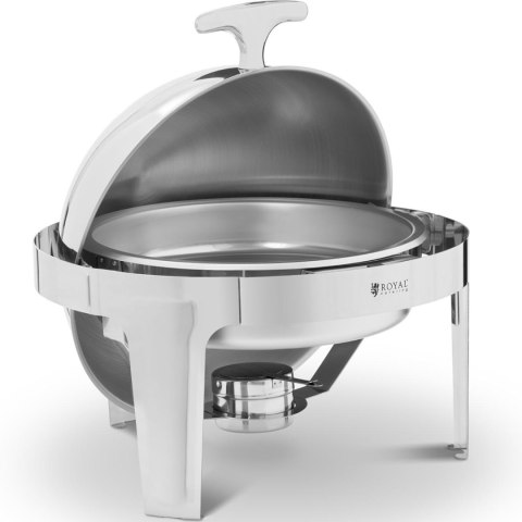 Podgrzewacz do potraw stołowy okrągły na pastę z pokrywą rolltop 5.8 l Royal Catering Podgrzewacz do potraw stołowy okrągły na pastę z pokrywą rolltop 5.8 l Royal Catering