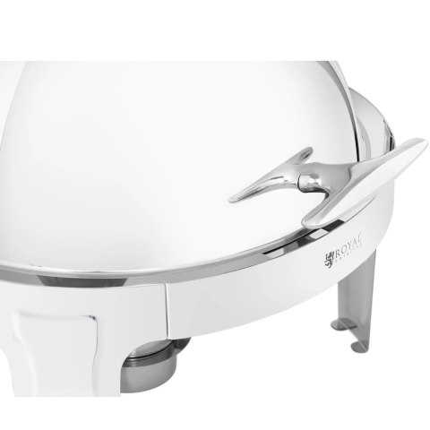 Podgrzewacz do potraw stołowy okrągły na pastę z pokrywą rolltop 5.8 l Royal Catering Podgrzewacz do potraw stołowy okrągły na pastę z pokrywą rolltop 5.8 l Royal Catering