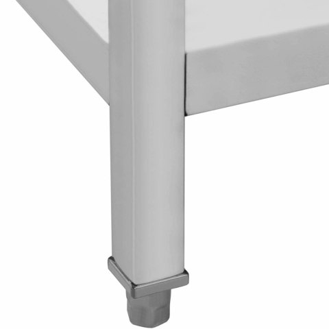 Stół blat roboczy gastronomiczny stalowy z półką szufladami 150 x 60 cm do 295 kg Royal Catering Stół blat roboczy gastronomiczny stalowy z półką szufladami 150 x 60 cm do 295 kg Royal Catering