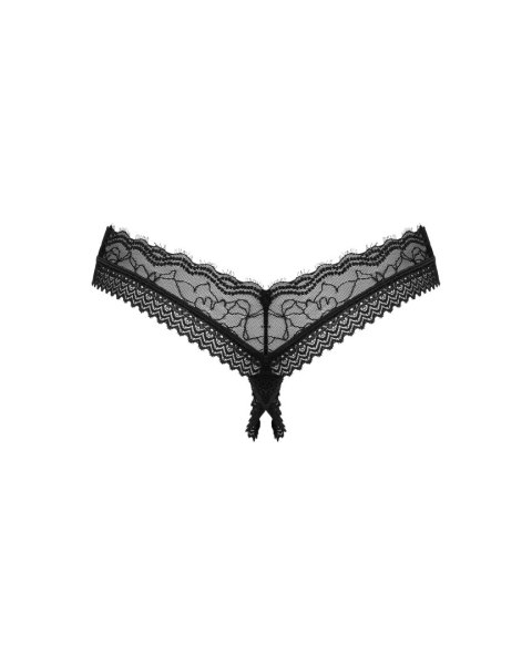 Stringi Medilla otwarte Czarny XL/XXL Stringi Medilla otwarte Czarny XL/XXL