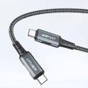 2w1 Ładowarka sieciowa z kablem USB-C + przejściówka adapter USB-C - HDMI 4K czarna ACEFAST