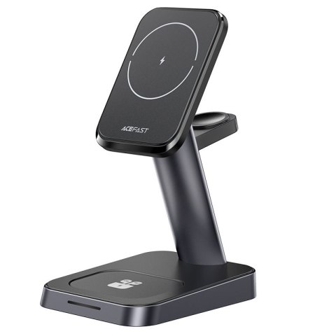 3w1 Ładowarka Qi 15W z uchwytem magnetycznym do iPhone Apple Watch i AirPods czarny ACEFAST 3w1 Ładowarka Qi 15W z uchwytem magnetycznym do iPhone Apple Watch i AirPods czarny ACEFAST