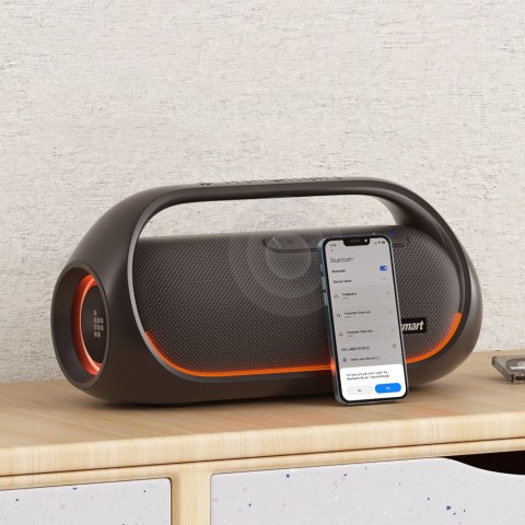Głośnik bezprzewodowy Bluetooth Bang wodoodporny 60W z funkcją Powerbank czarny Tronsmart Głośnik bezprzewodowy Bluetooth Bang wodoodporny 60W z funkcją Powerbank czarny Tronsmart