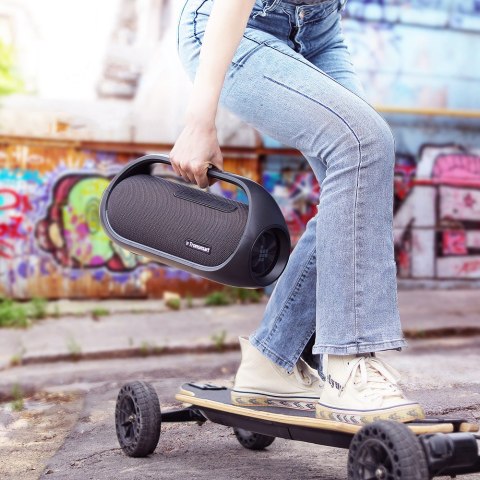Głośnik bezprzewodowy Bluetooth Bang wodoodporny 60W z funkcją Powerbank czarny Tronsmart Głośnik bezprzewodowy Bluetooth Bang wodoodporny 60W z funkcją Powerbank czarny Tronsmart