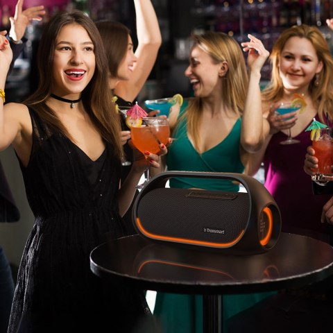 Głośnik bezprzewodowy Bluetooth Bang wodoodporny 60W z funkcją Powerbank czarny Tronsmart Głośnik bezprzewodowy Bluetooth Bang wodoodporny 60W z funkcją Powerbank czarny Tronsmart