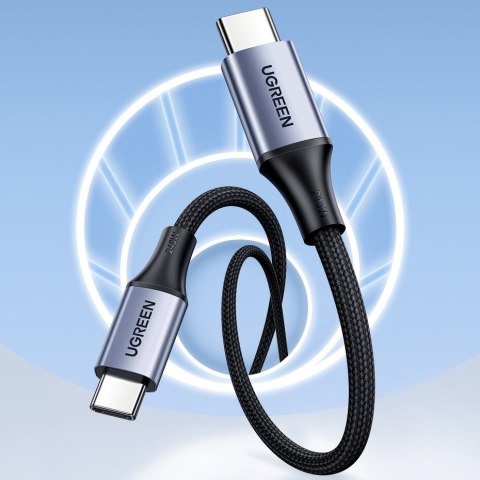Kabel przewód w oplocie USB-C Power Delivery 240W 5A 2m szary UGREEN Kabel przewód w oplocie USB-C Power Delivery 240W 5A 2m szary UGREEN