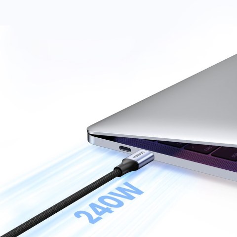 Kabel przewód w oplocie USB-C Power Delivery 240W 5A 2m szary UGREEN Kabel przewód w oplocie USB-C Power Delivery 240W 5A 2m szary UGREEN