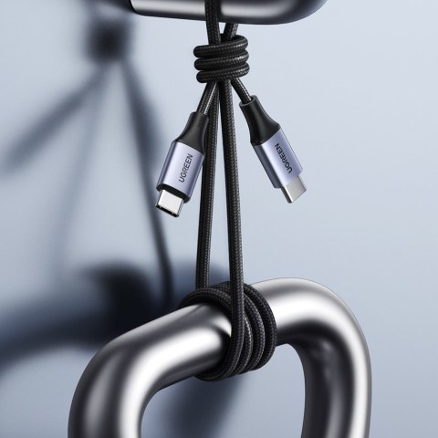 Kabel przewód w oplocie USB-C Power Delivery 240W 5A 2m szary UGREEN Kabel przewód w oplocie USB-C Power Delivery 240W 5A 2m szary UGREEN