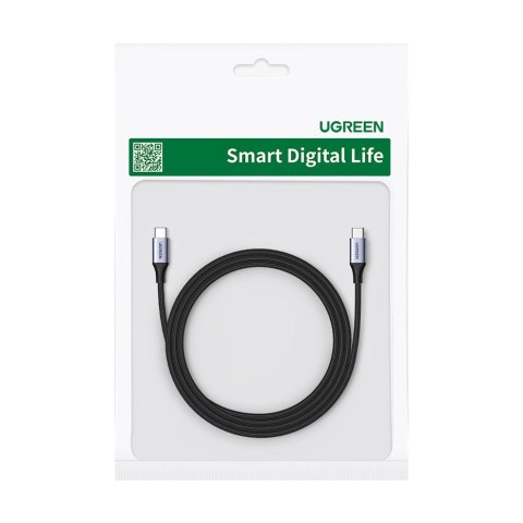 Kabel przewód w oplocie USB-C Power Delivery 240W 5A 2m szary UGREEN Kabel przewód w oplocie USB-C Power Delivery 240W 5A 2m szary UGREEN
