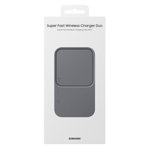 Ładowarka indukcyjna na dwa urządzenia Duo 15W czarny SAMSUNG Ładowarka indukcyjna na dwa urządzenia Duo 15W czarny SAMSUNG
