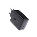 Ładowarka sieciowa 2x USB-C 40W PPS PD QC 3.0 AFC FCP czarny ACEFAST