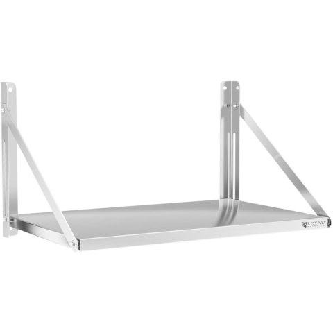 Półka ścienna składana stalowa nierdzewna 80x45cm Royal Catering Półka ścienna składana stalowa nierdzewna 80x45cm Royal Catering