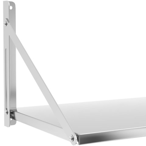 Półka ścienna składana stalowa nierdzewna 80x45cm Royal Catering Półka ścienna składana stalowa nierdzewna 80x45cm Royal Catering