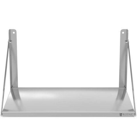 Półka ścienna składana stalowa nierdzewna 80x45cm Royal Catering Półka ścienna składana stalowa nierdzewna 80x45cm Royal Catering