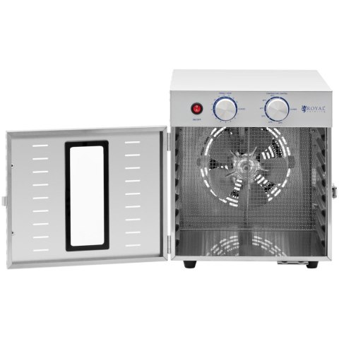 Profesjonalna suszarka dehydrator do żywności 8 rusztów 29x29cm 22L 800W Royal Catering Profesjonalna suszarka dehydrator do żywności 8 rusztów 29x29cm 22L 800W Royal Catering