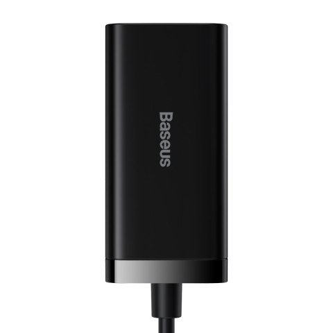 Szybka uniwersalna ładowarka sieciowa GaN 2x USB-C 2x USB 100W QC 4.0+ AFC czarny BASEUS Szybka uniwersalna ładowarka sieciowa GaN 2x USB-C 2x USB 100W QC 4.0+ AFC czarny BASEUS
