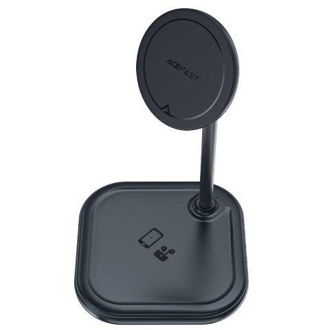 2w1 Ładowarka bezprzewodowa Qi 15W i stojak podstawka do iPhone i Apple AirPods E6 czarny ACEFAST 2w1 Ładowarka bezprzewodowa Qi 15W i stojak podstawka do iPhone i Apple AirPods E6 czarny ACEFAST