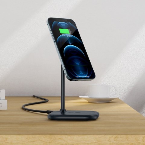 2w1 Ładowarka bezprzewodowa Qi 15W i stojak podstawka do iPhone i Apple AirPods E6 czarny ACEFAST 2w1 Ładowarka bezprzewodowa Qi 15W i stojak podstawka do iPhone i Apple AirPods E6 czarny ACEFAST