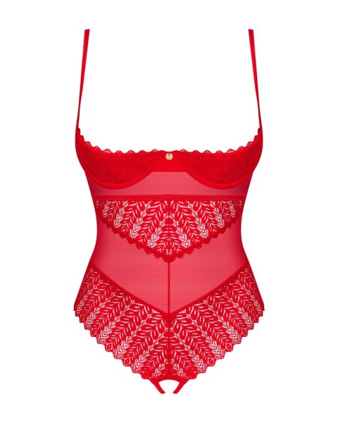 Body Ingridia otwarte Czerwony XL/XXL Body Ingridia otwarte Czerwony XL/XXL