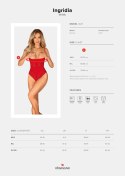 Body Ingridia otwarte Czerwony XL/XXL