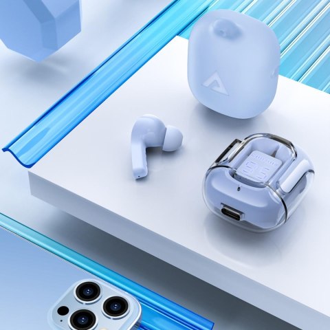Dokanałowe słuchawki bezprzewodowe TWS Bluetooth jasnoniebieski ACEFAST Dokanałowe słuchawki bezprzewodowe TWS Bluetooth jasnoniebieski ACEFAST