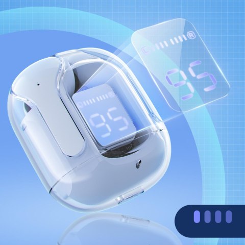Dokanałowe słuchawki bezprzewodowe TWS Bluetooth jasnoniebieski ACEFAST Dokanałowe słuchawki bezprzewodowe TWS Bluetooth jasnoniebieski ACEFAST