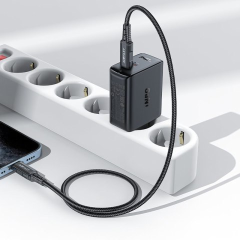 Ładowarka sieciowa A29 GaN dwa porty USB-C PD 50W czarny ACEFAST Ładowarka sieciowa A29 GaN dwa porty USB-C PD 50W czarny ACEFAST